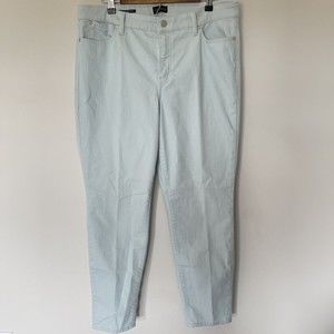 Talbots Jeans Womens 14 Light Blue Slim Ankle Stretch 36X28